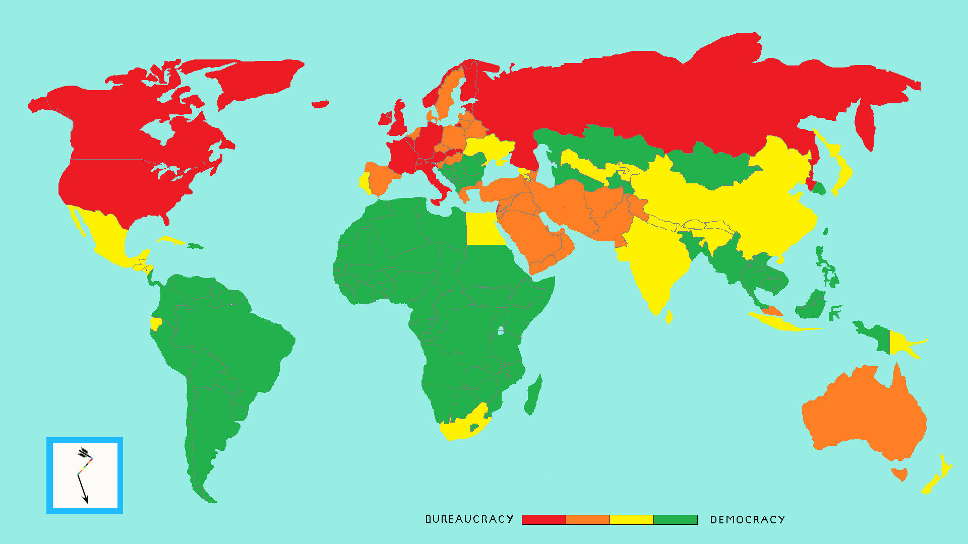 Typology World Map Of Bureaucracy And Democracy 1920x1080 2