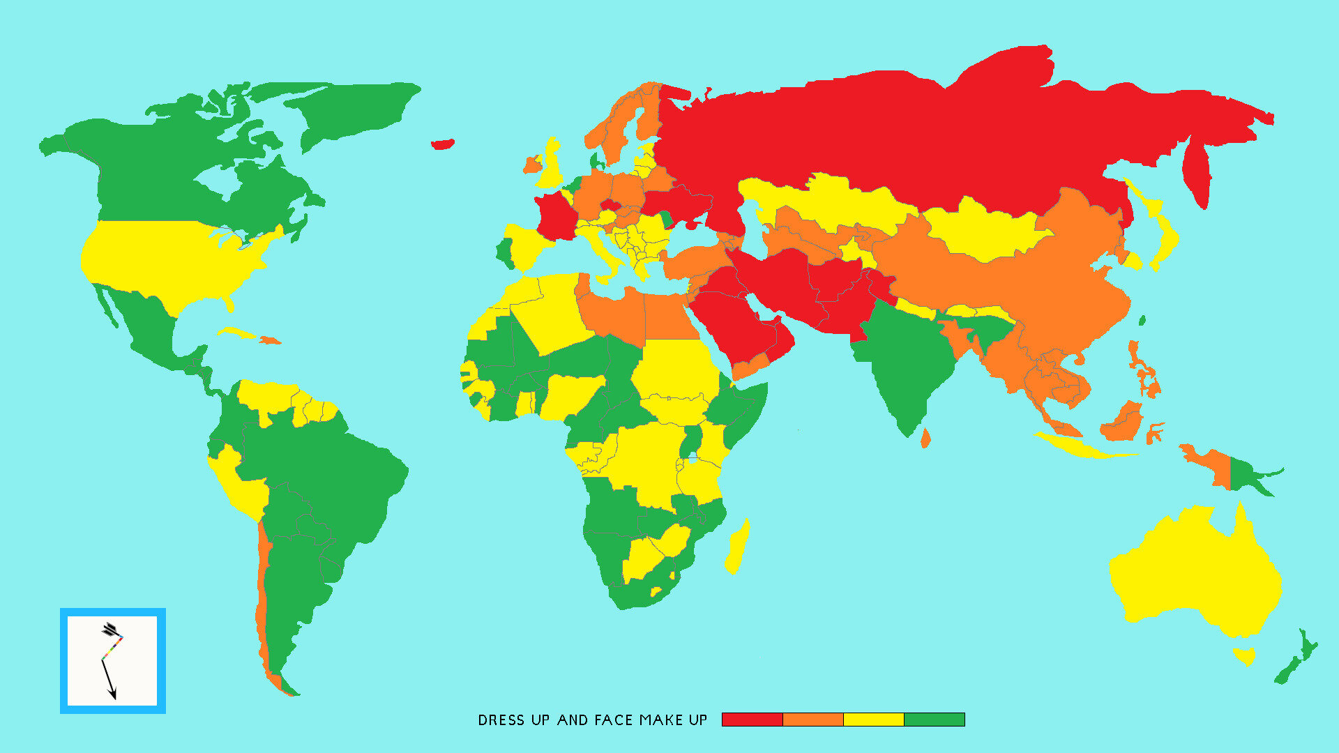 Typology Dress Up And Make Up World Map 2